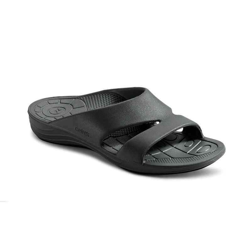 Aetrex Womens Bali Orthotic Slides Flip Flops Black - APaOHq0Dv